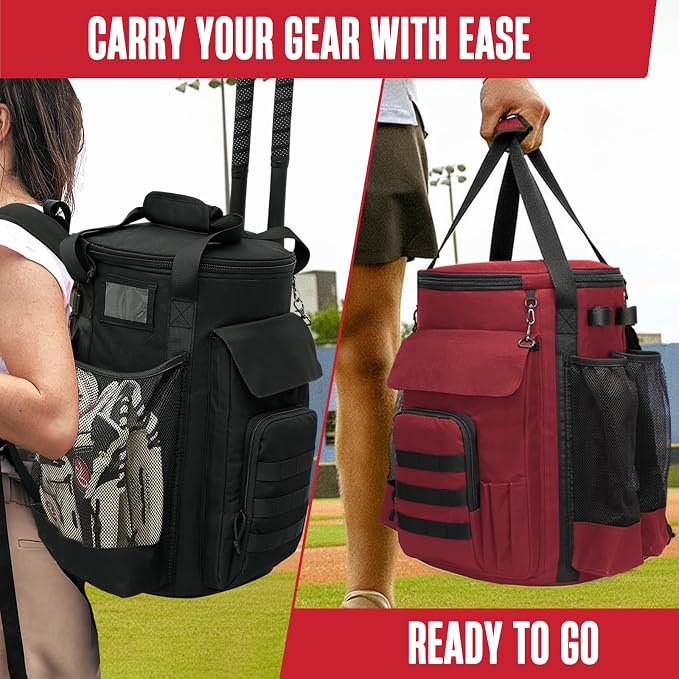 Baseball Bucket Bag, Softball Coaches Bags Fit 6 Gallon Buket, Baseball Coaching Accessories with Multiple Pockets