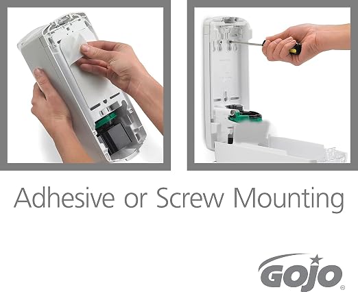 GOJO ADX-12 Push-Style Foam Hand Soap Dispenser, Gray, for 1250 mL GOJO ADX-12 Foam Hand Soap Refills (Pack of 1) – 8884-06