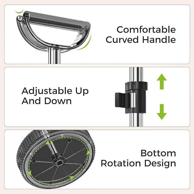2-Tier Rotating Organizer with Handle – Adjustable Shelf, 360° Lazy Susan Turntable for Kitchen Countertop, Bathroom, Pantry – Multi-Functional Storage for Spices, Cosmetics, Snacks, Fruits