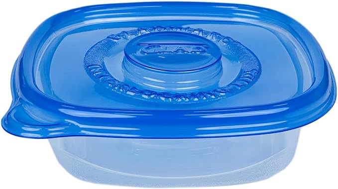 Glad GladWare Entree Food Storage Containers with Lids, Medium Square BPA Free Plastic for Meal Prep and Lunches, Lock Tight Seal, Microwave and Dishwasher Safe, 25 Oz, 5 Count - 6 Pack