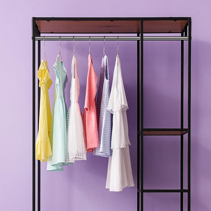 Threehoney 2 Pack Wire Shelving Garment Hanger Bar Wire Shelving Accessories Industrial Closet Clothes Rods for Home Retail Store(Silver,36 Inch)