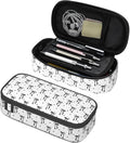 Black Bow Large Pencil Case for Girls Boys, Pencil Pouch Pen Bag Kids Teen | Big Capacity with Flip Top Zipper Stationery Organizer Storage Back to School Supplies for School Office College Student