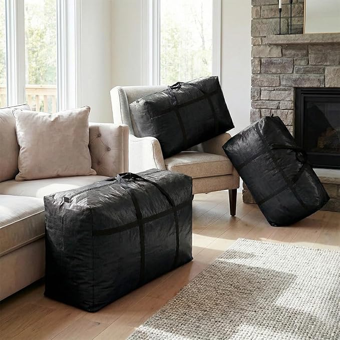 Extra-large Tarp Storage Bag (Black, 45Gal/170L)