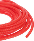 DMiotech 100ft Wire Loom Split Tubing 1/2 Inch(12.7 Mm) ID, Cord Protectors from Pet Flexible Conduit Cable Management for Office, Home, Garden, Red