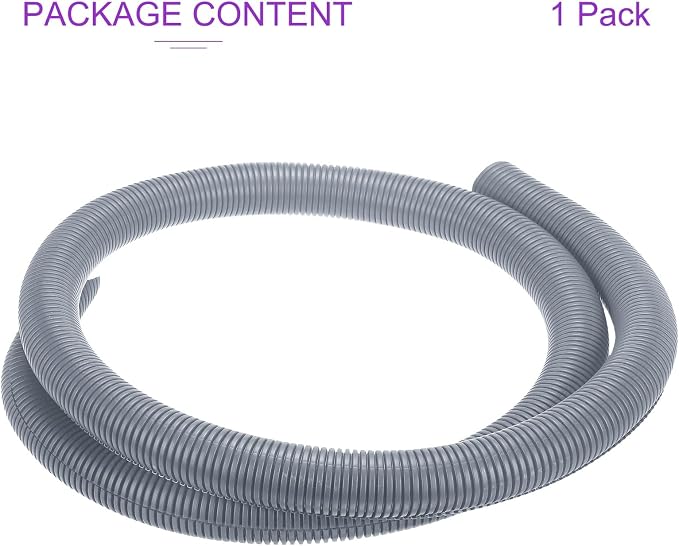 DMiotech 6.6ft Wire Loom Split Tubing 1 1/2 Inch(38.1mm) ID, Cord Protectors from Pet Flexible Conduit Cable Management for Office Home Garden, Gray