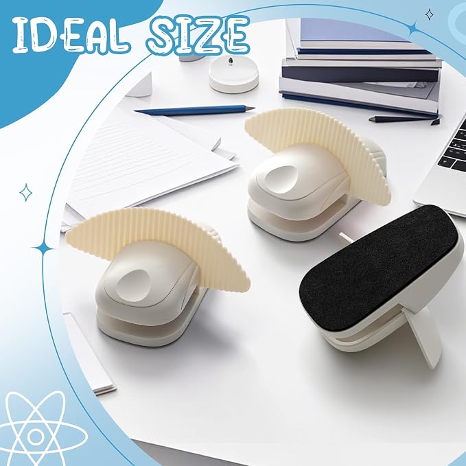 Faccito 1 Pcs Paper Holder Stand for Typing Non-Slip Mat Desktop Folder Document Holder with Anti-Slip Pads Portable Copy Stand Desktop Clamp for A4 Paper Office Reading (White)