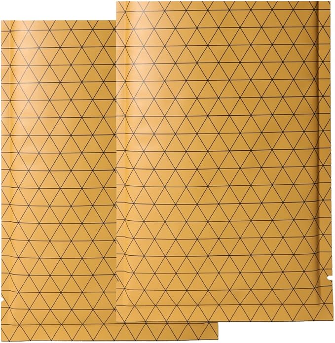 100 PCS 4 Mil Thick Open Top Heat Seal Bags, PET+AL+PE Mylar Bags with Easy Tear Notch, Resealable Heat Sealable Pouch for Food Storage, Packaging, Not Vacuum Bags (Orange, 8 * 12CM/3.2"*4.7")
