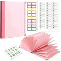 The Life Book Document Organizer Binder for Important Documents in Case I Die Binder End of Life Planning, Family Emergency Planner Organizer with Labels (Pink)