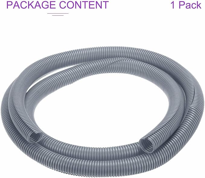 DMiotech 10ft Wire Loom Split Tubing 1 1/4 Inch(31.8mm) ID, Cord Protectors from Pet Flexible Conduit Cable Management for Office Home Garden, Gray