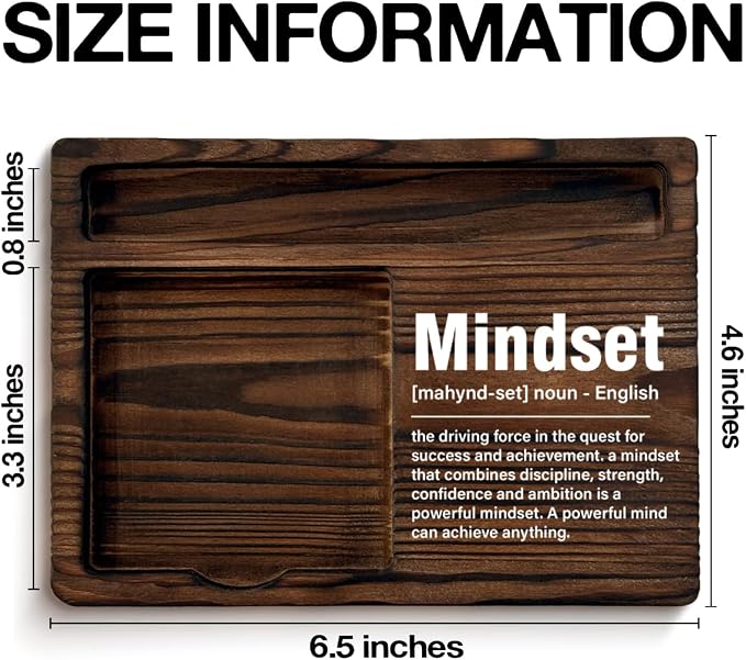 Inspirational Sticky Note Holder Positive Home Office Decor Motivational Gifts for Coworkers Employees Colleagues Mindset Definition Self-Stick Note Pad Holders