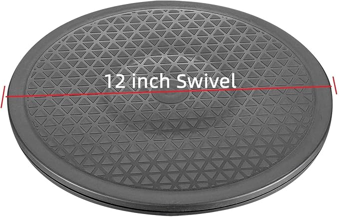 Heavy Duty Rotating Swivel Stand with Steel Ball Bearings - Lazy Susan Spray Paint Turntable for Flat Panel Monitors, Potted Plants,TV's, Sculpture, Speakers (12 inch-2pack)