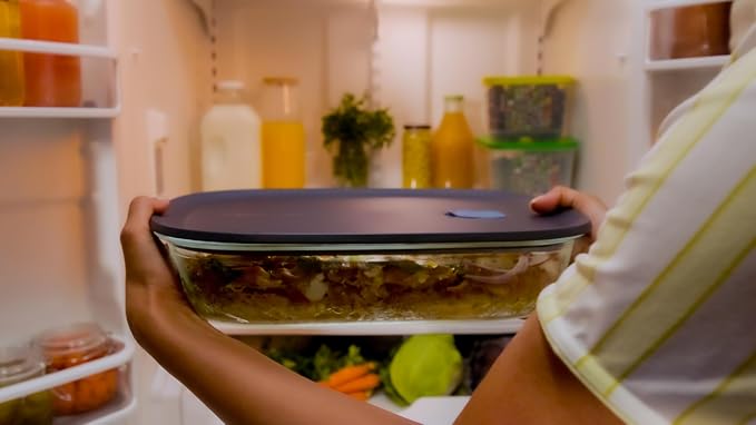 Tupperware Voila Glass XL Rectangular Food Storage – Baking Dish, 3.2 qt / 3 L