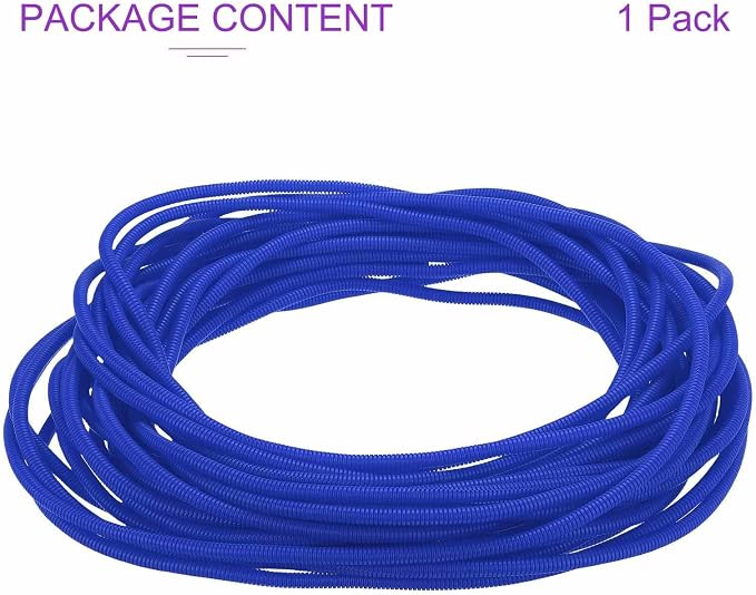 DMiotech 100ft Wire Loom Split Tubing 1/4 Inch(6.4mm) ID, Cord Protectors from Pet Flexible Conduit Cable Management for Office Home Garden, Blue