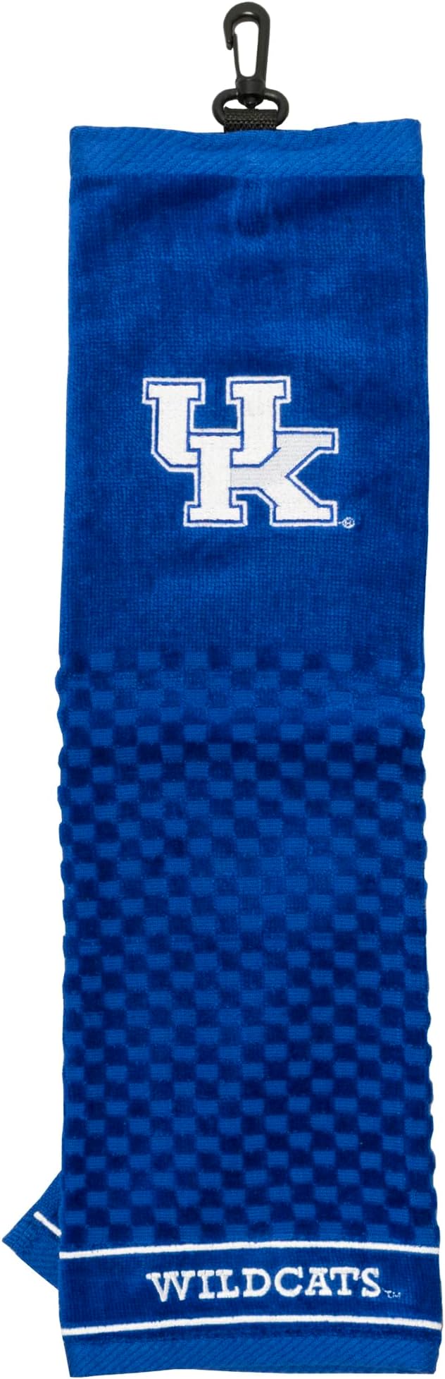 Team Golf NCAA Kentucky Wildcats Embroidered Golf Towel Embroidered Golf Towel, Checkered Scrubber Design, Embroidered Logo
