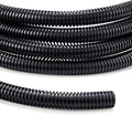 Wire Loom 1/4 inch 10ft, Split Loom, Outdoor Cord Protector | Flexible Wire Conduit Automotive, Wire Protector Tubing, Black
