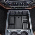 Center Console Organizer Tray for 2014-2018 Chevy Silverado/GMC Sierra 1500 | 2015-2019 Silverado/Sierra 2500HD/3500HD Accessories, Console Insert Tray Add Extra Storage, Full Console w/Bucket Seat ONLY