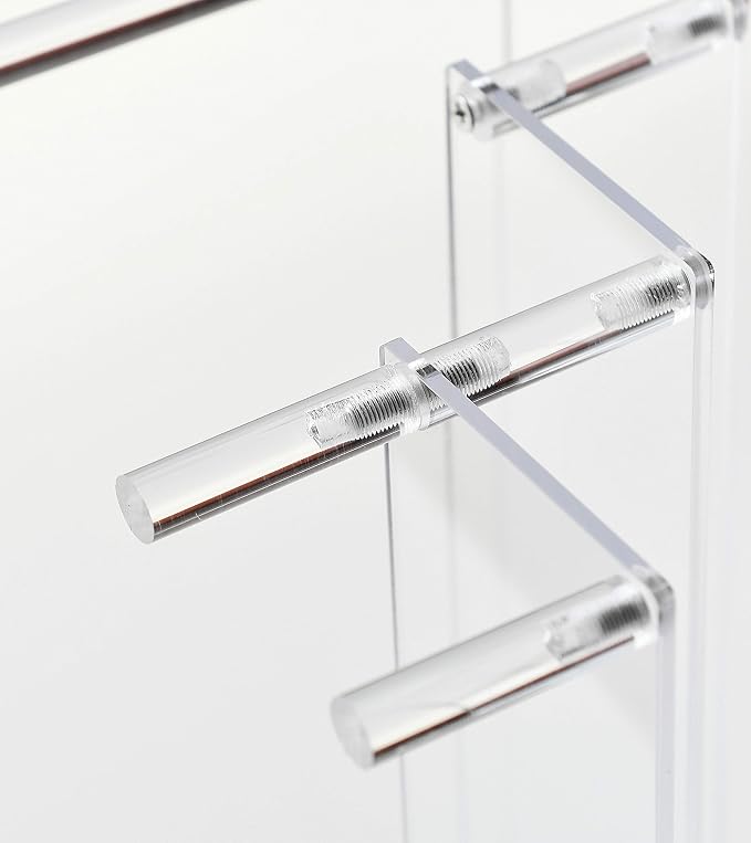 3 Steps Clear Acrylic Display Riser Cupcake Stand Display for Decoration and Organizer
