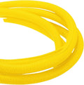 DMiotech 20ft Wire Loom Split Tubing 1 1/4 Inch(31.8mm) ID, Cord Protectors from Pet Flexible Conduit Cable Management for Office Home Garden, Yellow