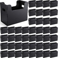 48 Pcs Portable Desktop File, Side Handles, Filing Organizer, Hanging File Folders, Letter Size for Schools Office Home (Black)