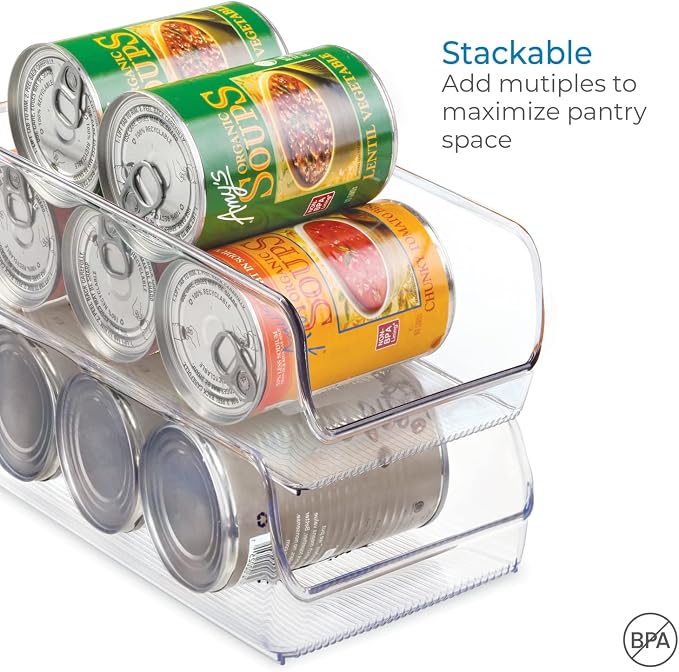 iDesign Pantry Bin for Kitchen or Cabinet Storage, Clear | For Refrigerator, Freezer and Pantry, BPA-Free, 5.25" x 11" x 3.5", Clear