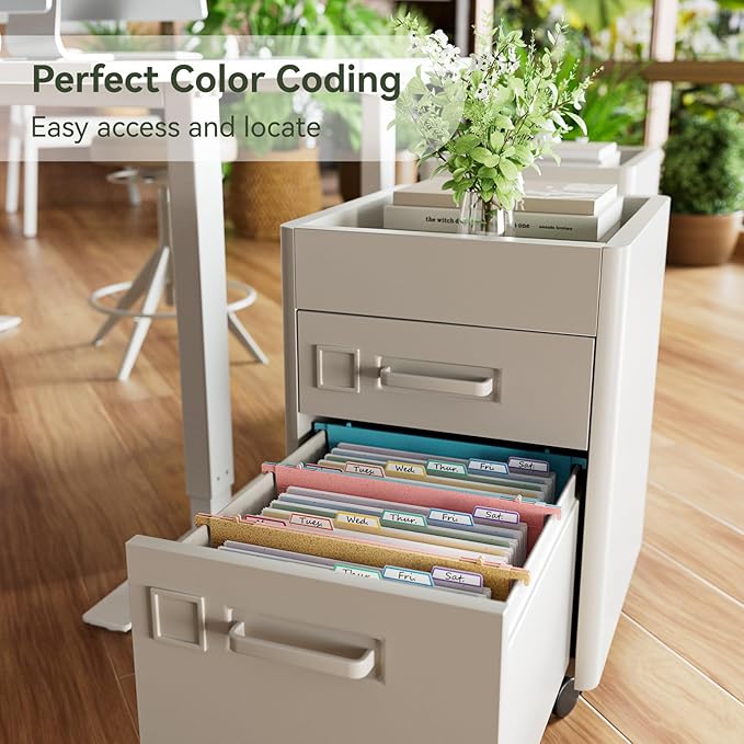 EcoStash Wheat Straw Expanding Hanging File Folders,1.2" Accordion Pockets,File Organizer,Large Capacity,Letter Size for Filing Cabinet, 100% BPA Free, Return to Nature, Healthy Living-Lavender purple
