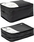 ONTYZZ Vacuum Compression Bag 20 inch Space Saver Bags Travel Case with IP67 Waterproof Zipper for Business Trip, One Bag Black