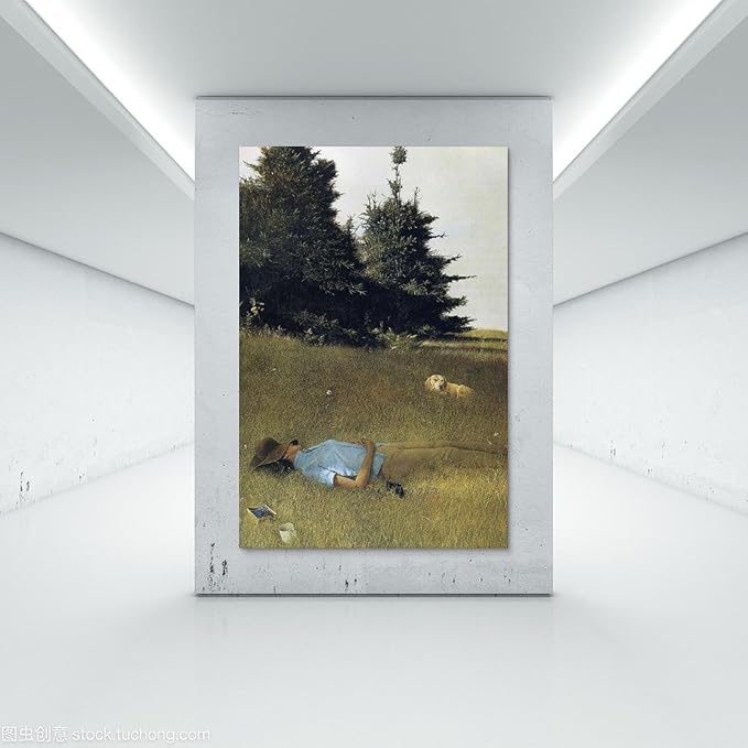 FFYunXia Andrew Wyeth Prints Wall Art Paintings Poster Distant Thunder Cool Artworks Painting Wall Art Canvas Prints Hanging Picture Home Decors Gift Idea Unframe 20x30inch(50x75cm)