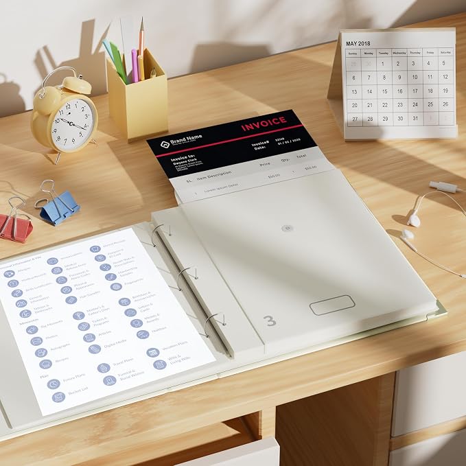 Important Document Organizer – Emergency File Folder Protect Your Family’s Legacy with 3-Ring and Label Pockets, Perfect for Home Office Filing and Gift Giving on Special Occasions