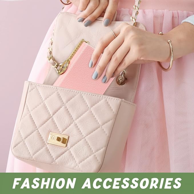 Aiawoxc Credit Card Holder for Women, Small RFID Wallet Slim Leather Business Card Organizer Case with Zipper and Keychain, Pink