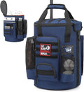 Baseball Bucket Bag 6 Gallon Multi Pockets Softball Coaching Equipment Bag | tactical Baseball Bucket Cover Organizer with padded Seat for Balls, Bat, Gloves, Scoreboards