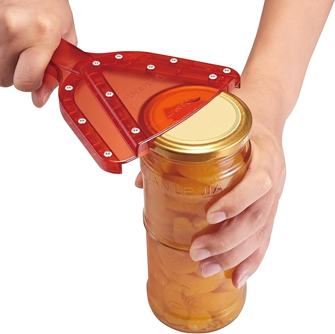 Uinxan Jar Opener for Weak Hand & Seniors with Arthritis,Easy Twist Off Bottle Caps,Patent | Unique Kitchen Gadgets,Handheld Lid Top Open for Elderly/Women/Men (Blue)