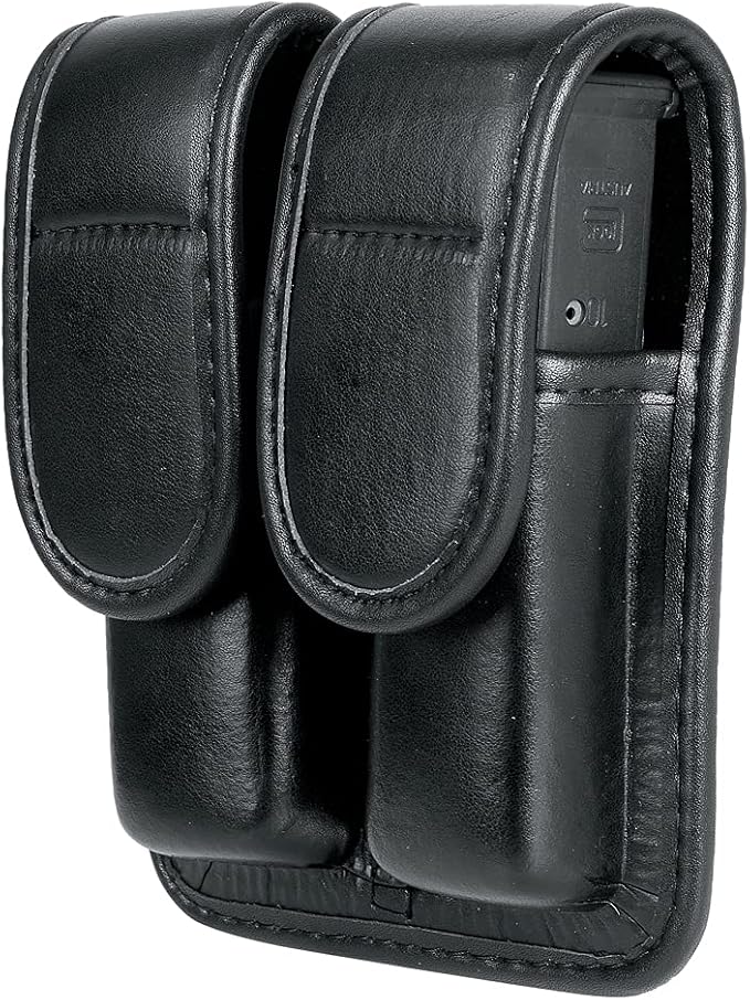 Molded Double Mag Pouch Holster with Double and Single Stack Magazines .380, 9mm & 40 Cal for S&W M&P Ruger Glock Walther H&K