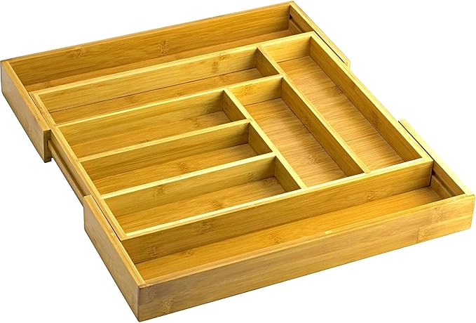 Home-it Expandable Cutlery Drawer - made for Utensil Organizer - Flatware Dividers Kitchen Holder