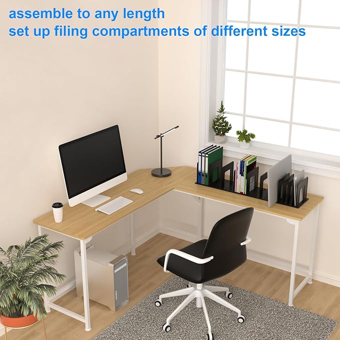 6 Pieces Upright Plates, Accessory Parts of Expandable File Folder Holder, Translucent Frosted