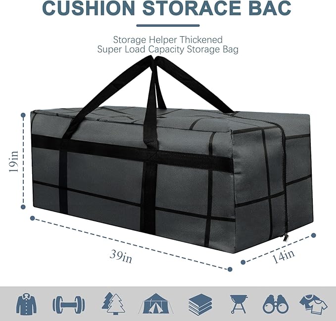 4Pack Extra Large Heavy Duty Moving Bags with Zippers & Reinforced Handles Heavy-Duty Storage Totes – Moving Boxes for Clothes, College Supplies, and Moving – Waterproof & Foldable (Extra Large)