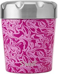 S'well Stainless Steel Ice Cream Chiller, 16oz, Strawberry Swirl, Triple Layered Vacuum Insulated Container Keeps Ice Cream Frozen For Up To Four Hours, BPA Free