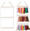 YOcity Headband Holder for Girls Baby Headband Organizer Head Bands Hair Accessories Display Organizer Wall Hanging Decor for Nursery Toddler Girl Room (White)