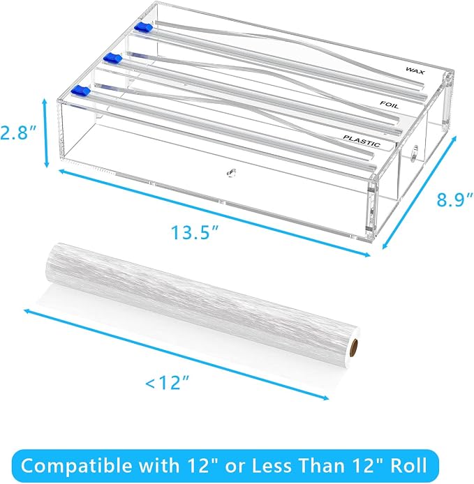 Tin Foil Organizer for Drawer | 12 Labels