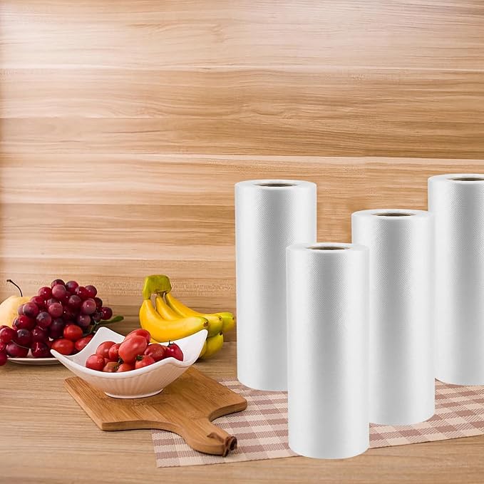 20 Rolls Plastic Produce Bags for Groceries,30x40cm(12x16in) Durable Clear Food Storage Bags for Bread,Fruits,Vegetables,Kitchen Disposable Plastic Storage Bag