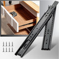 YENUO 3-Fold Full Extension Drawer Slides Ball Bearing 10–24 Inch 100 LB | Cabinet Drawer Glides Heavy Duty Smooth Rails Easy to Install Sizes 10–24 Inch Quiet for Kitchen Dresser Furniture Hardware