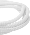 DMiotech 20ft Wire Loom Split Tubing 1 Inch(25.4mm) ID, Cord Protectors from Pet Flexible Conduit Cable Management for Office Home Garden, White