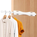 13" Valet Rod For Closet Pull Out Adjustable For Closet,1 Pack White | 13" pull-out valet rod provides convenient hanging space for clothes in closets, bedrooms and laundry rooms.