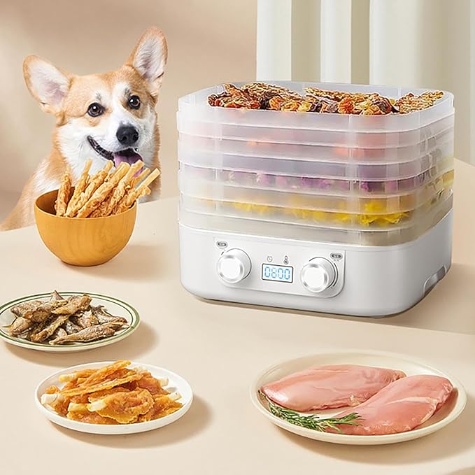 Food Freeze Dryer Machine for Home with 5 Trays, Candy Freeze Dryer with Smart Timer & Temp Control, Freeze Dried Snack Maker for Fruit, Meat & Veggies Storage (Blue)