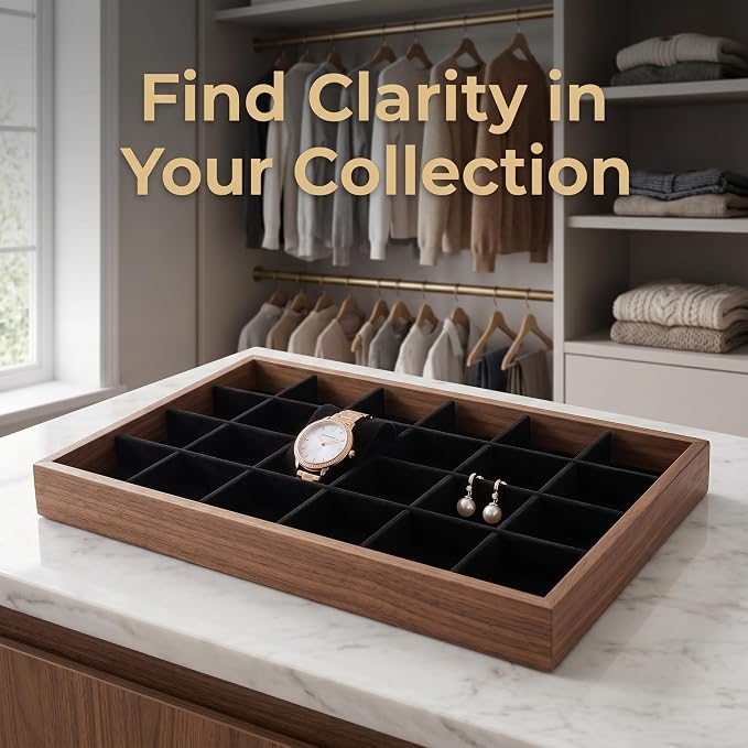 VOSAREA 1 Set Jewelry Tray Organizer Divider Jewelry Display Storage Tray Dividers for Organizing Boxes And Showcases