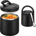 Itslife 20oz Vacuum Insulated Soup Thermo for Hot Food, Kids Lunch Container with Leakproof Buckle Lid, Wide Mouth Stainless Steel Food Jar with Spoon