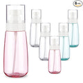 6 Pack 3.4oz/100ml Small Spray Bottle, Empty Plastic Mini Spray Bottles, Fine Mist Travel Spray Bottle for Hair and Face, with 9pcs Labels