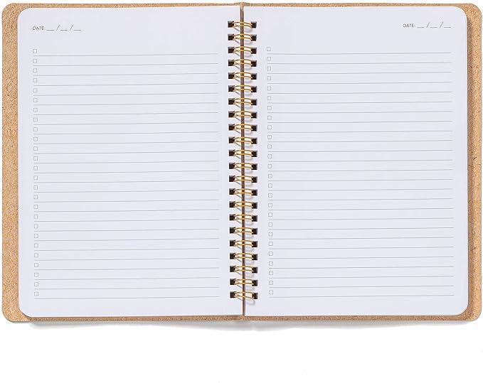 High Note Personal Planning Notebook, Greenery, Non-Dated Planner with 144 Lined Pages, 6" x 8.25", Botanical Cover by La Scarlatte