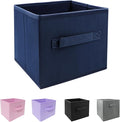 EBIGIC Collapsible Storage Cubes,Cube Storage Organizer 10.5 * 10.5 * 11inch，For home and office Collapsible Closet Shelf Organizers, Drawer Organizers(Blue)