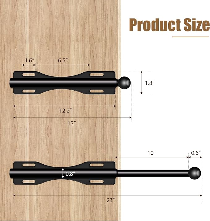 13" Valet Rod For Closet Pull Out Adjustable For Closet,1 Pack Black | 13" pull-out valet rod provides convenient hanging space for clothes in closets, bedrooms and laundry rooms.