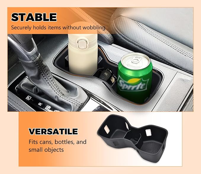 GZSH 4 Set Organizer for Nissan Frontier 2022-2026 (S/SV/Pro-X/Pro-4X/SL) | Center Console Organizer Tray Front Console Shelf Armrest Storage Box Cup Holder for Nissan Frontier 2022+